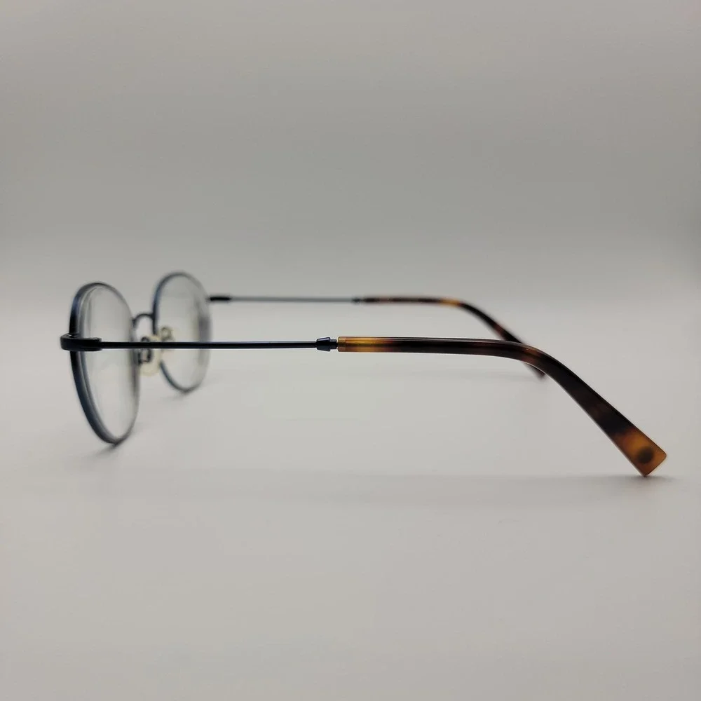 Warby Parker Milton 2550 Eyeglasses Frames Only 50-19-142 Navy Tortoise Round
